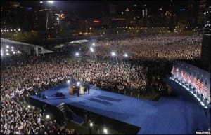 barack-obama-joe-biden-wives-125000-in-grant-park-chicago-110408-300x193, All things are possible, World News & Views 