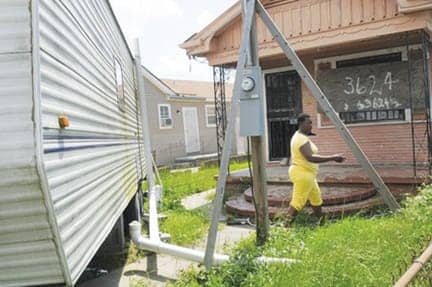 nola-fema-trailer-gutted-home-belinda-jenkins-050509-by-cheryl-gerber-la-times, No evictions: Gulf Coast residents can keep their FEMA trailers, News & Views 