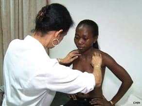 Lisa-Newman-M.D.-examines-woman-with-breast-cancer-in-Ghana-by-CNN1, Breast cancer in men and women, News & Views 