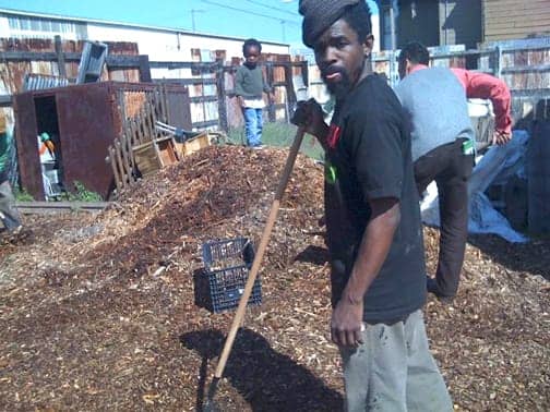 Marcel-Diallo-at-Village-Bottoms-Farm-0309, The Green Movement comes to inner-city West Oakland, Local News & Views 