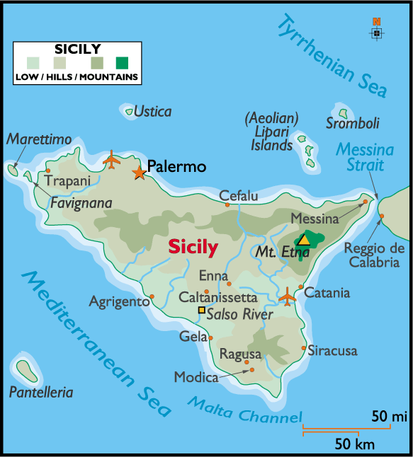 Sicily-map1, African immigrants and refugees in Europe, Part 1, World News & Views 