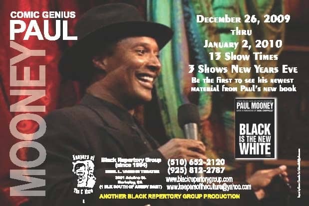 Paul-Mooney-122809, Paul Mooney back at the Black Rep now through Jan. 2 – three shows New Year’s Eve, Culture Currents 