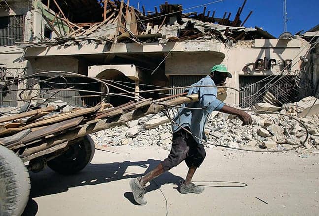 Haiti-earthquake-scrap-collector-pull-load-of-wood-for-cooking-fuel-PAP-0110-by-Brian-Vander-Brug-LA-Times-web, On the ground in Port au Prince, World News & Views 