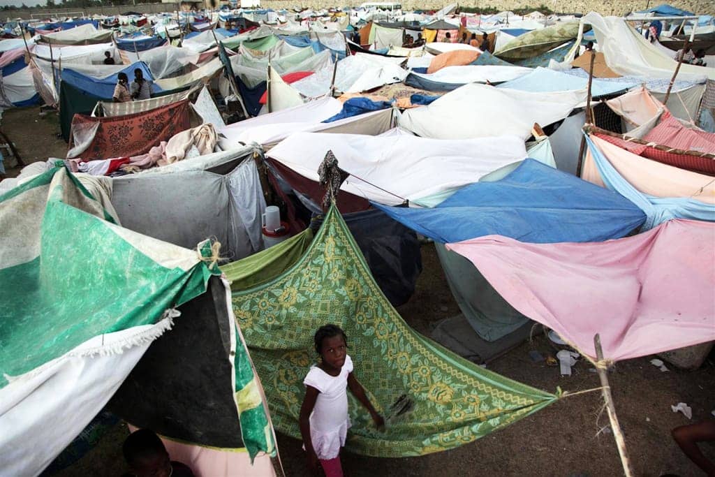 Haiti-earthquake-sheet-city-0210-by-c-LeMoyne-UNICEF, U.S. brags Haiti response is a ‘model’ while more than a million remain homeless in Haiti, World News & Views 