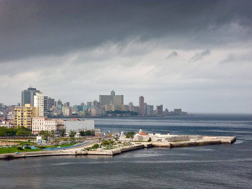 This is downtown Havana from the old Morro Fort Havana is one of the oldest