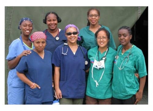 Haiti-earthquake-7-Cuban-trained-US-women-doctors-spent-Feb-in-Haiti-by-IFCO, The Haiti response: Guns or doctors?, World News & Views 