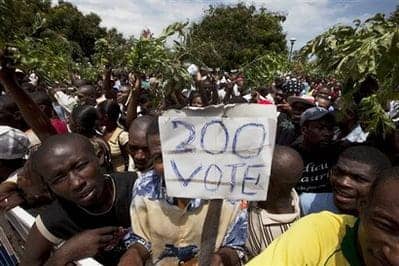 Haiti-workers-rally-for-200-gourde-5-minimum-wage-lowest-in-Western-Hemisphere-20091, ‘Rebuilding Haiti’: the sweatshop hoax, World News & Views 