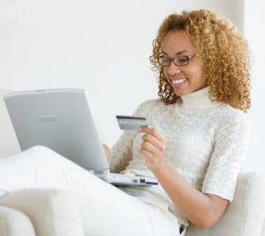 woman-with-credit-card-and-computer1, Computer and Laptop Repair - Hard Drive Recovery, Professional Services 