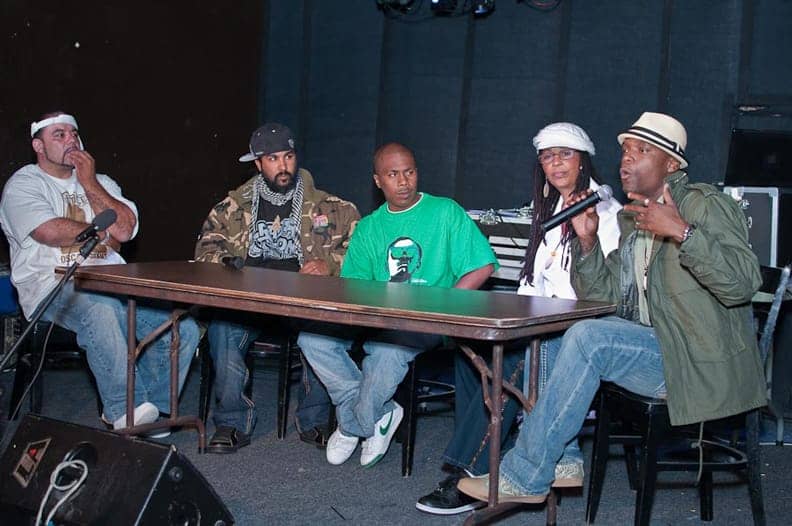 Jack-Bryson-Ras-Ceylon-JR-Tarika-Lewis-M1-on-Justice-4-Oscar-Grant-Campaign-panel-at-dead-prez-concert-052210-by-Scott-Braley-web, A hard look at the upcoming trial of Oscar Grant triggerman Johannes Mehserle, News & Views 