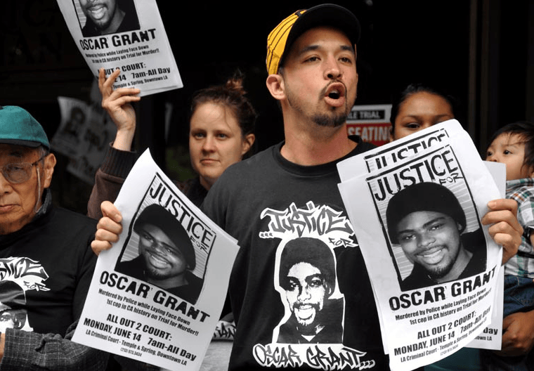 Mehserle-trial-rally-061010-by-Jennifer-Courtney-California-Beat1, A hard look at the trial of Oscar Grant triggerman Johannes Mehserle, Part 2, News & Views 