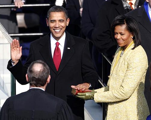 barack-obama-oath-of-office-012009-by-reuters, President Barack Obama's Inaugural Address, World News & Views 
