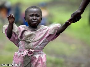 congo-girl-fleeing-by-afp-getty, The holocaust in DR Congo: War for the sake of war itself, World News & Views 