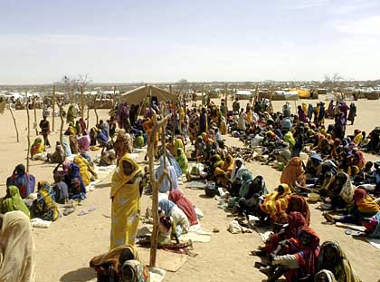 Providing humanitarian aid to refugees in Darfur is a 