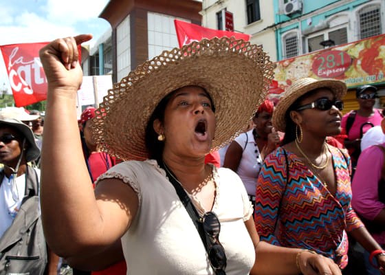 martinique-general-strike-also-in-guadeloupe-0209-by-afp-getty-images, Guadeloupe and Martinique workers call general strikes to protest economic racism, World News & Views 