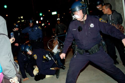 oscar-grant-rebellion-opd-arrest-010709-by-brooke, New Year’s resolution: Stop shooting young Black men, News & Views 
