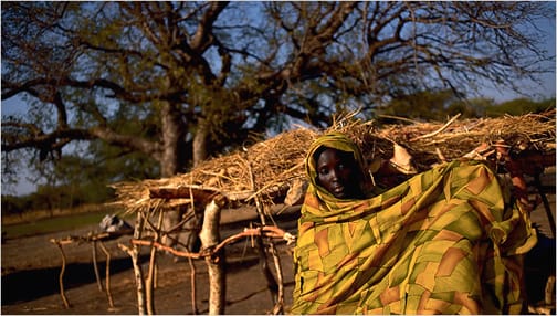 sudan-camp-for-dinka-tribe-outside-abyei-by-j-carrier-nyt, Africom’s covert war in Sudan, World News & Views 